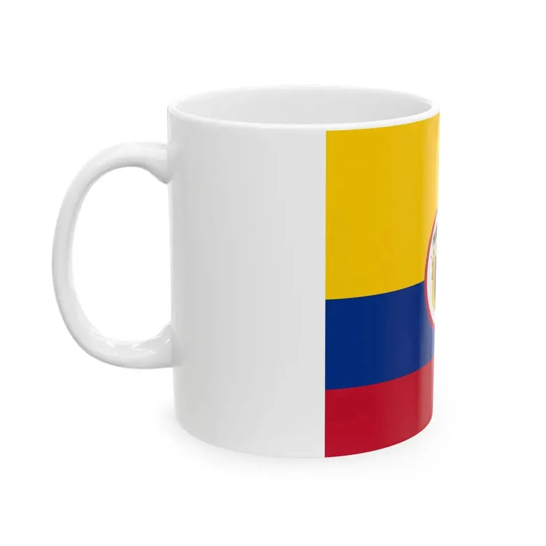 Military flag of Colombia (Colombia) White Coffee Mug - Go Mug Yourself