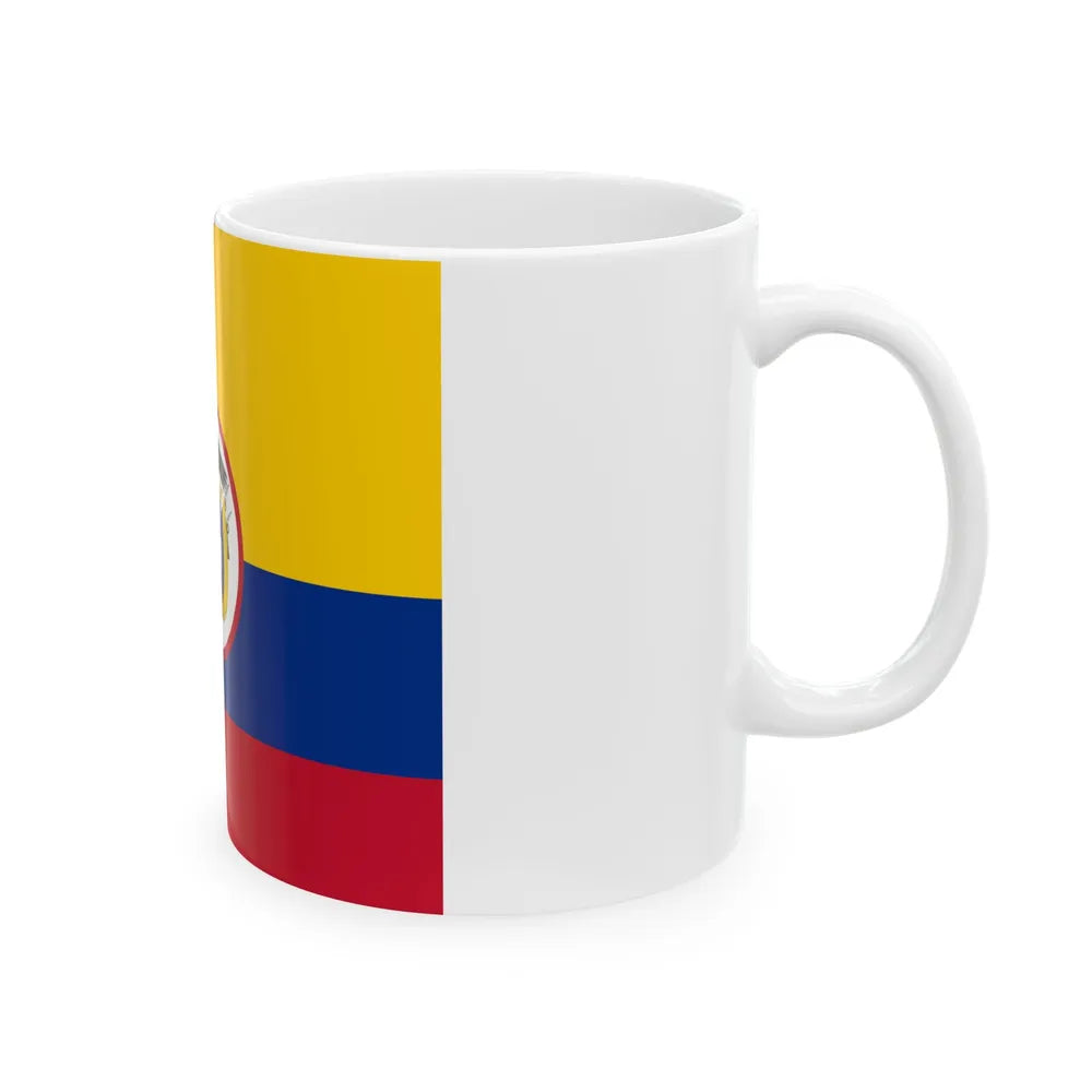 Military flag of Colombia (Colombia) White Coffee Mug - Go Mug Yourself