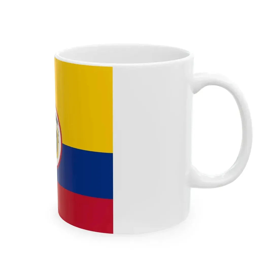Military flag of Colombia (Colombia) White Coffee Mug - Go Mug Yourself