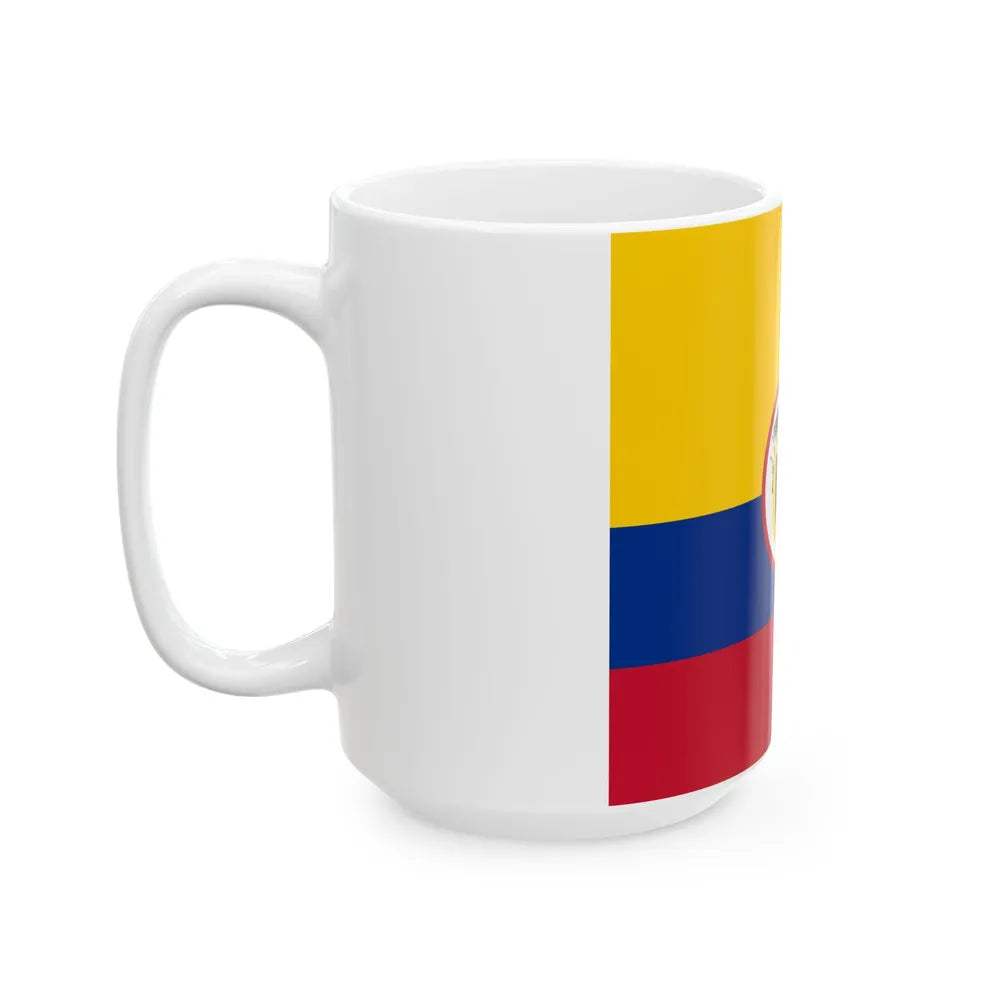 Military flag of Colombia (Colombia) White Coffee Mug - Go Mug Yourself
