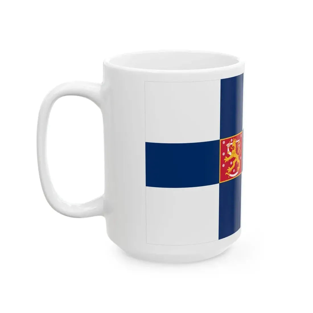 Military flag of Finland (Finland) White Coffee Mug - Go Mug Yourself