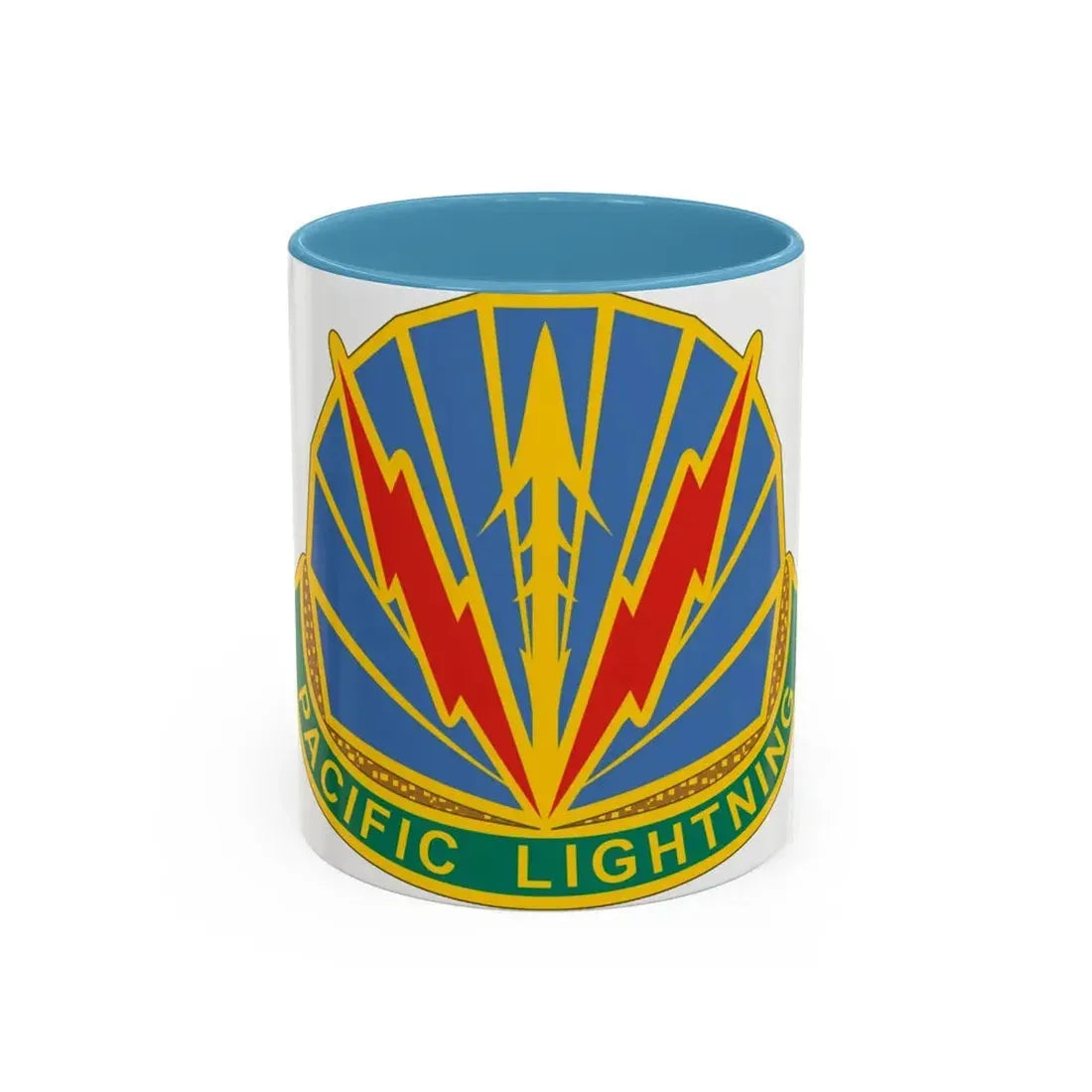 Military Police Brigade Hawaii 2 (U.S. Army) Accent Coffee Mug 11oz Light Blue - Go Mug Yourself