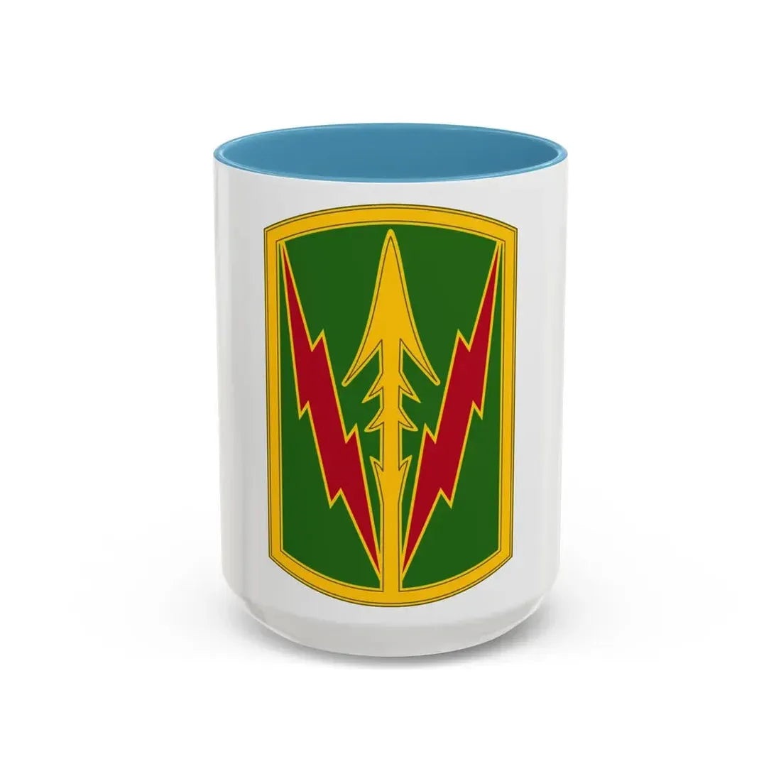 Military Police Brigade Hawaii 3 (U.S. Army) Accent Coffee Mug 15oz Light Blue - Go Mug Yourself