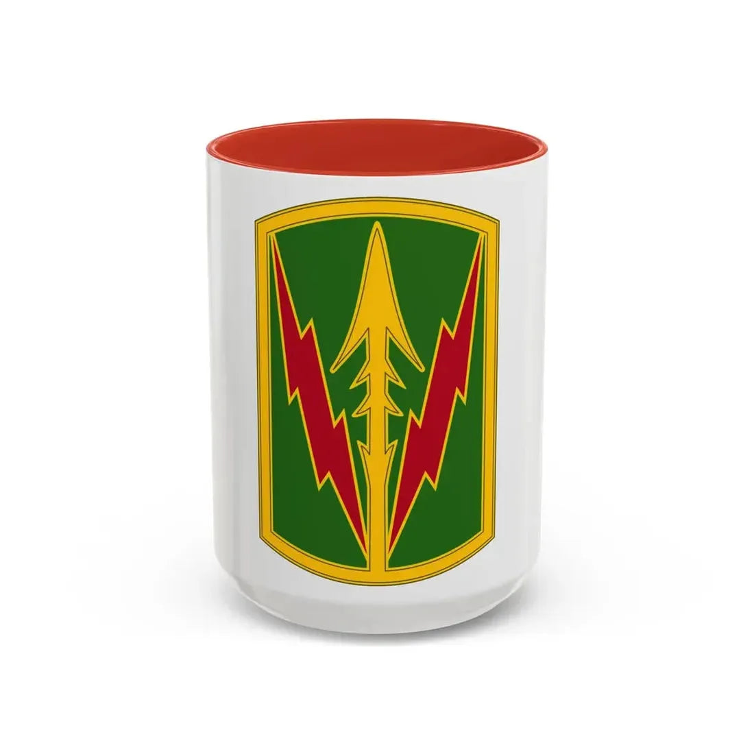 Military Police Brigade Hawaii 3 (U.S. Army) Accent Coffee Mug 15oz Red - Go Mug Yourself