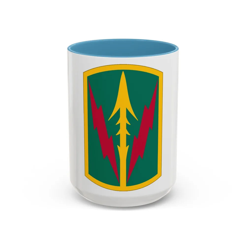 Military Police Brigade Hawaii (U.S. Army) Accent Coffee Mug 15oz Light Blue - Go Mug Yourself
