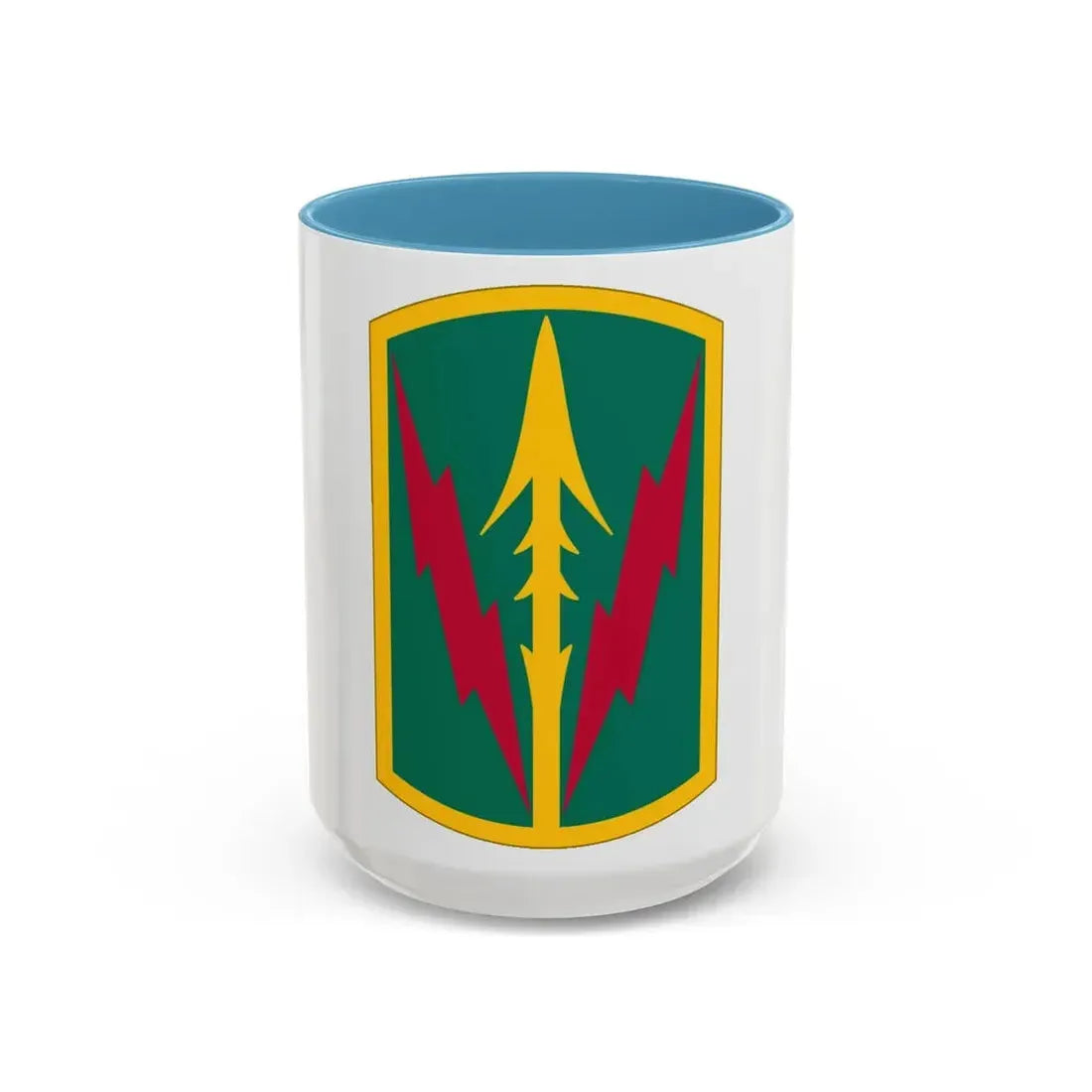 Military Police Brigade Hawaii (U.S. Army) Accent Coffee Mug 15oz Light Blue - Go Mug Yourself