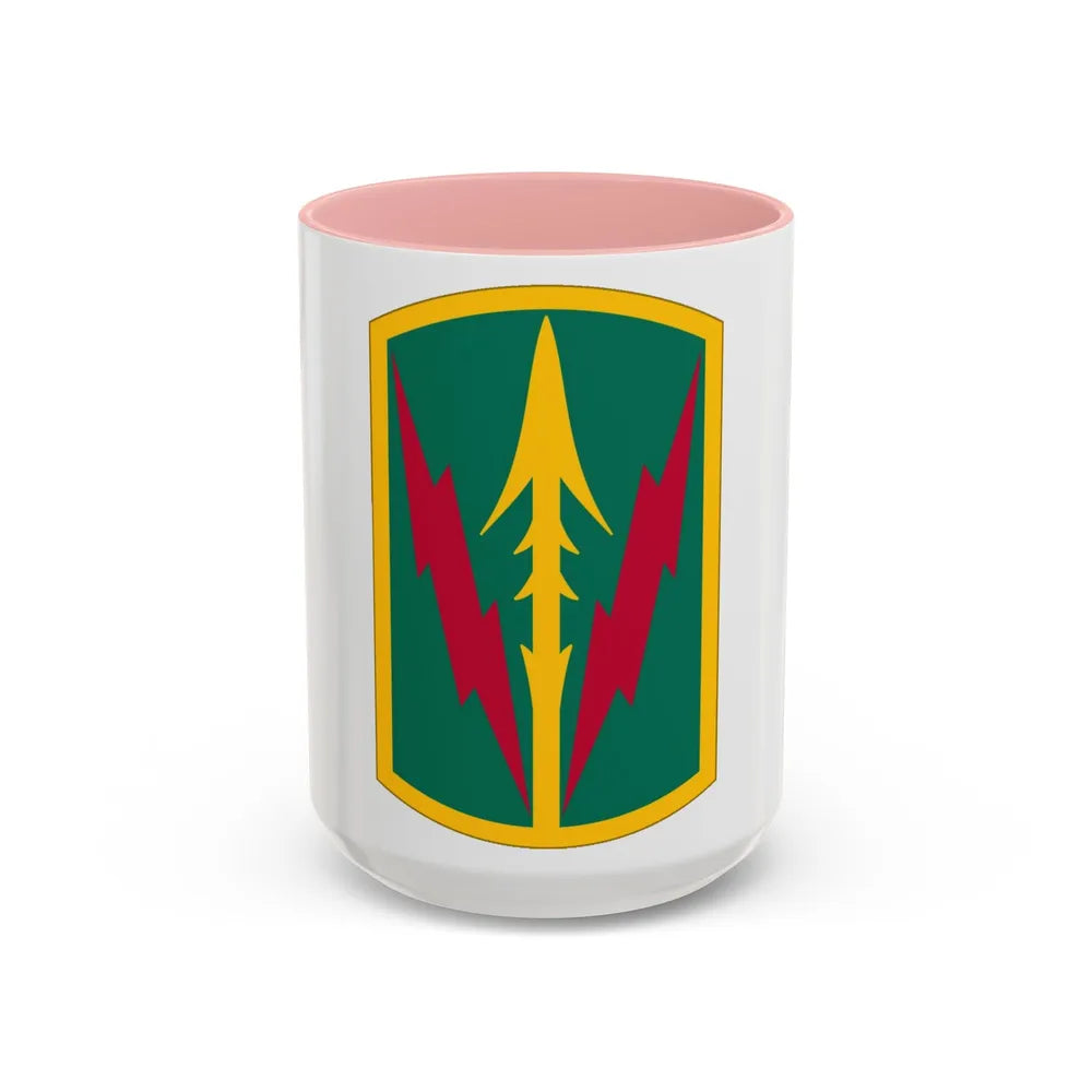 Military Police Brigade Hawaii (U.S. Army) Accent Coffee Mug 15oz Pink - Go Mug Yourself