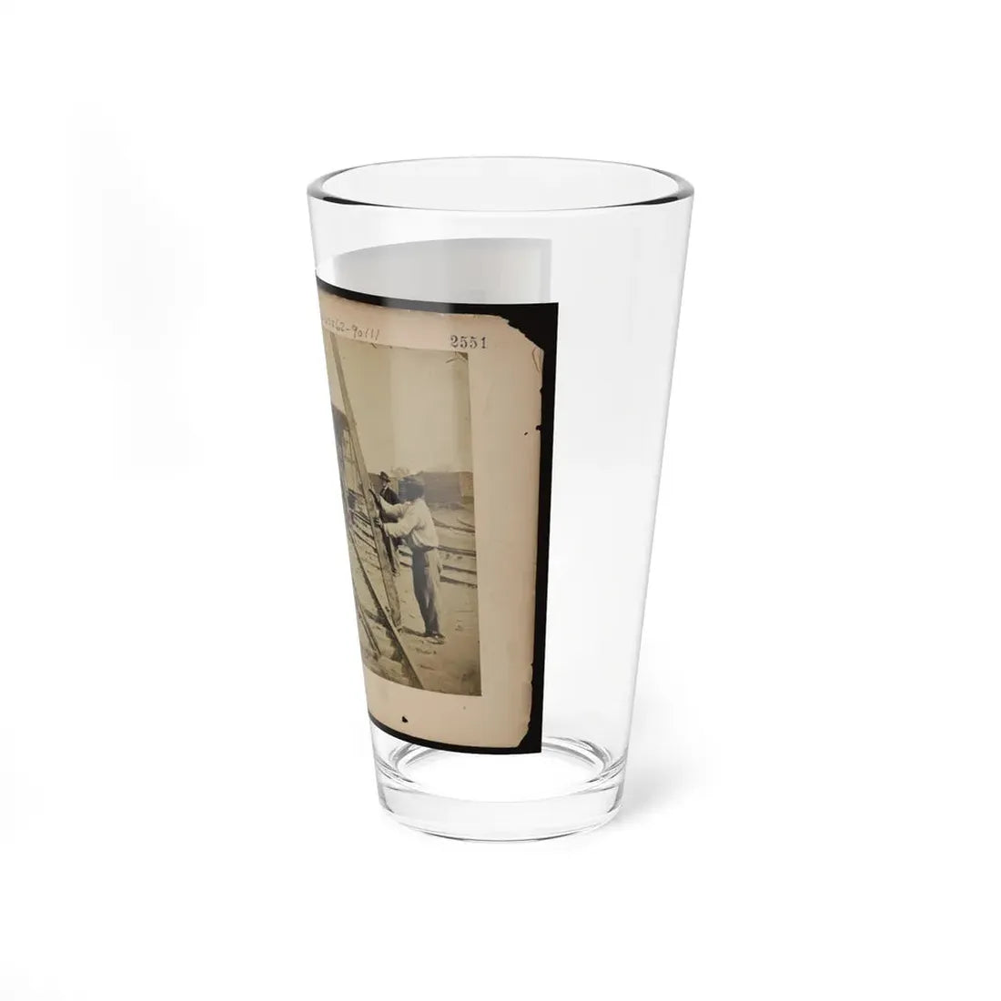 Military Railroad Operations In Northern Virginia Men Using Levers For Loosening Rails(2) (U.S. Civil War) Pint Glass 16oz - Go Mug Yourself