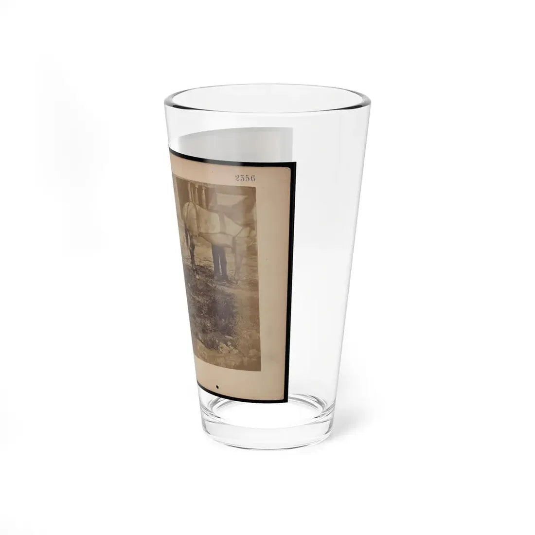 Military Railroad Operations In Northern Virginia Pieces Of Rail And Wood Chained Around A Tree (U.S. Civil War) Pint Glass 16oz - Go Mug Yourself