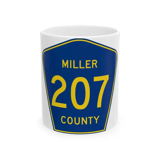 Miller County Route 207 AR (Arkansas) (Road Sign) White Coffee Mug 11oz - Go Mug Yourself