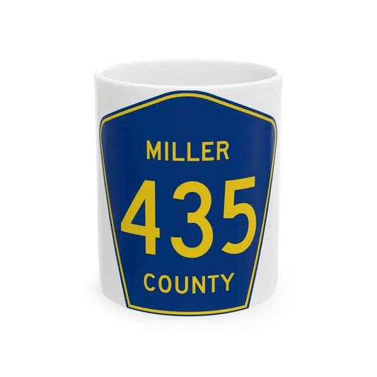 Miller County Route 435 AR (Arkansas) (Road Sign) White Coffee Mug 11oz - Go Mug Yourself