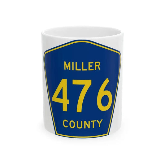 Miller County Route 476 AR (Arkansas) (Road Sign) White Coffee Mug 11oz - Go Mug Yourself