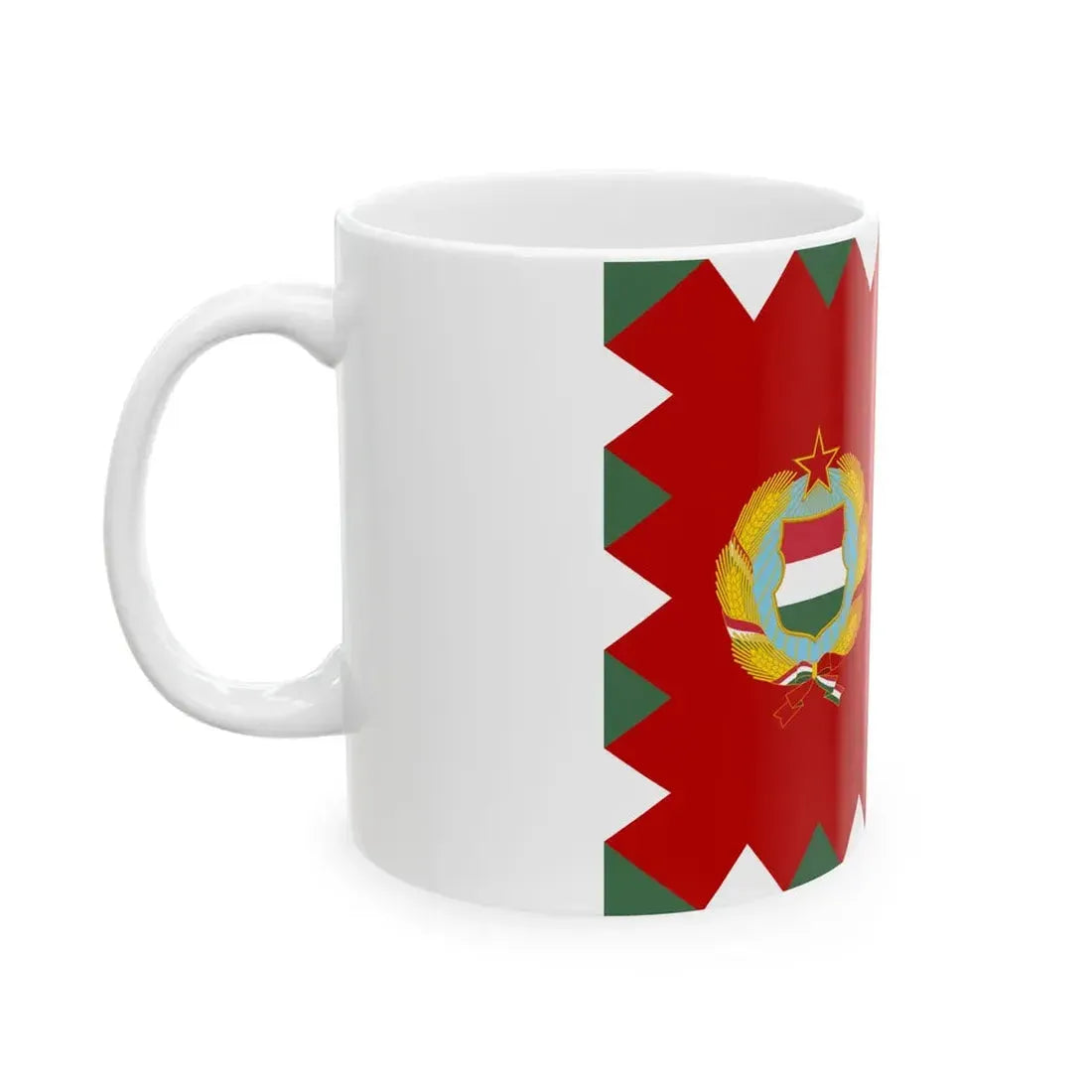 Ministerial Pennant of Hungary 1957-1991 (Hungary) White Coffee Mug - Go Mug Yourself