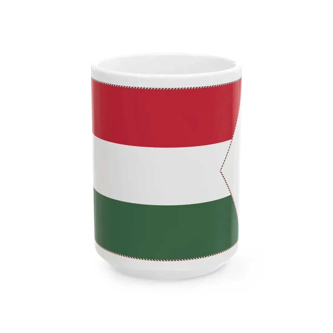 Ministerial Pennant of Hungary (Hungary) White Coffee Mug 15oz - Go Mug Yourself