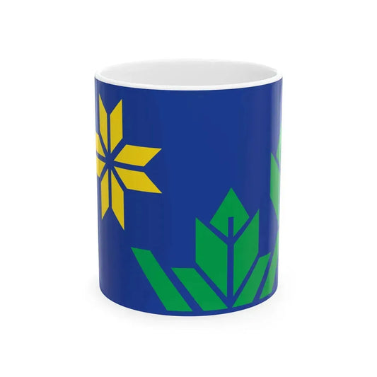 Minnesota flag submission F1435 (United States) White Coffee Mug 11oz - Go Mug Yourself