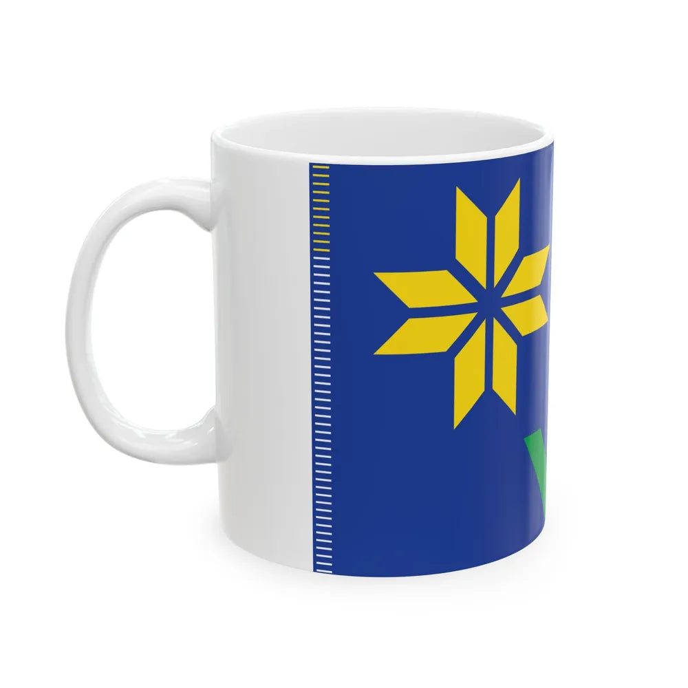 Minnesota flag submission F1435 (United States) White Coffee Mug - Go Mug Yourself