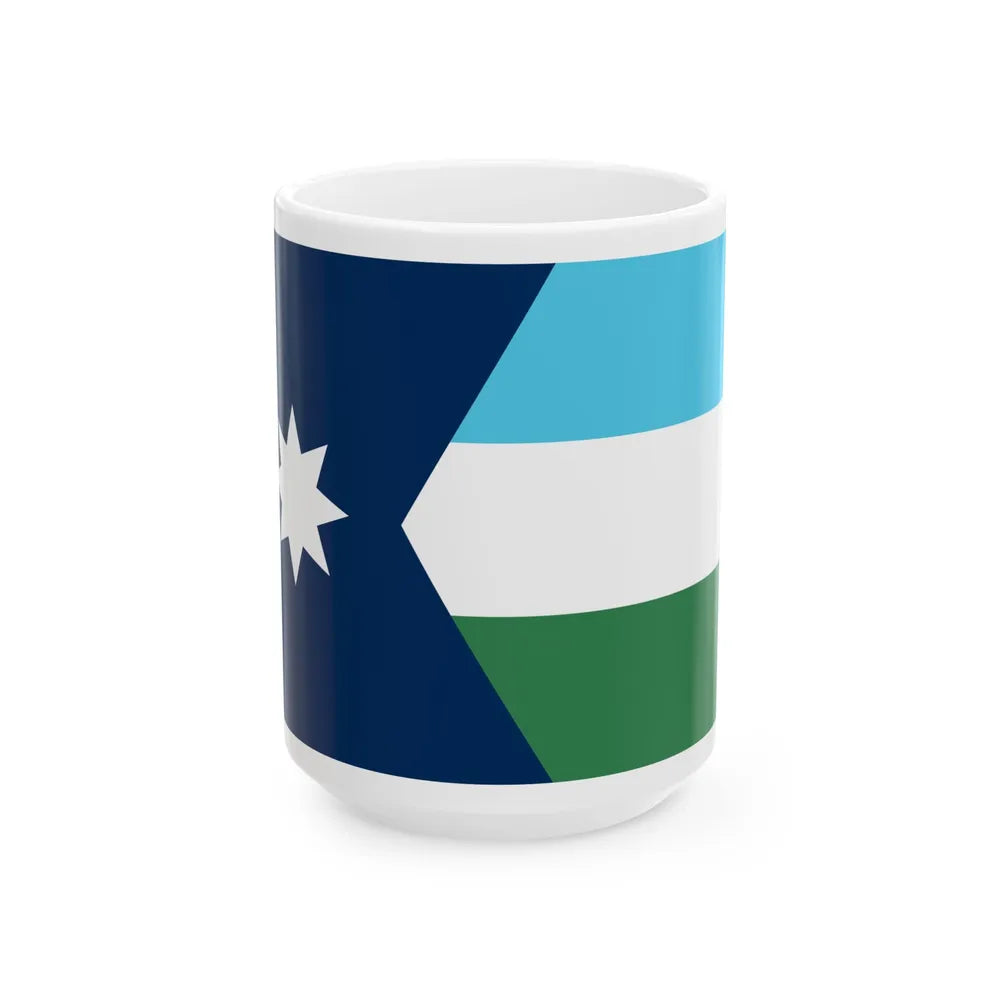 Minnesota flag submission F1953 - B2 (United States) White Coffee Mug 15oz - Go Mug Yourself