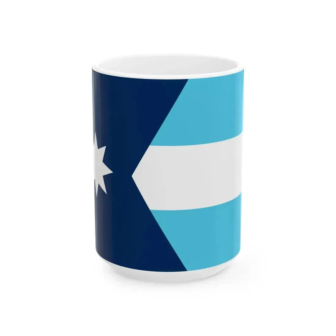 Minnesota flag submission F1953 - C2 (United States) White Coffee Mug 15oz - Go Mug Yourself