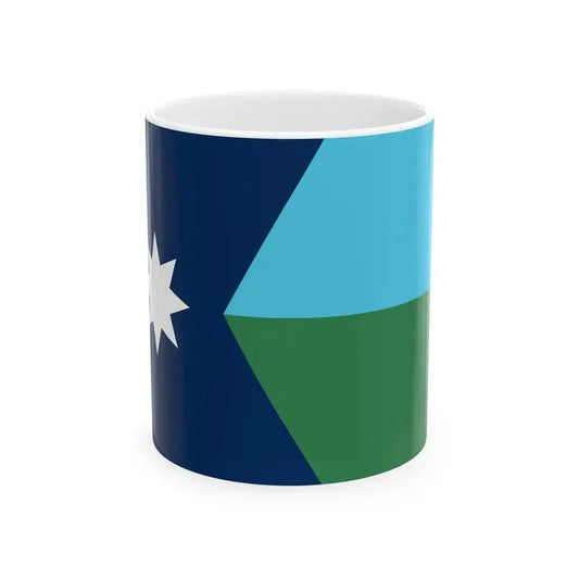 Minnesota flag submission F1953 - D2 (United States) White Coffee Mug 11oz - Go Mug Yourself