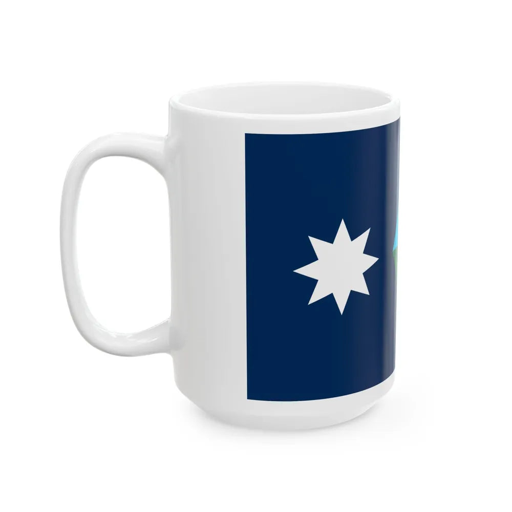 Minnesota flag submission F1953 - D2 (United States) White Coffee Mug - Go Mug Yourself