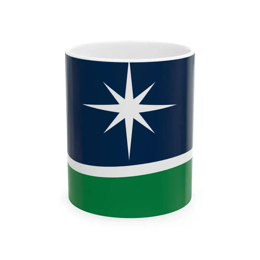 Minnesota flag submission F2100 (United States) White Coffee Mug 11oz - Go Mug Yourself