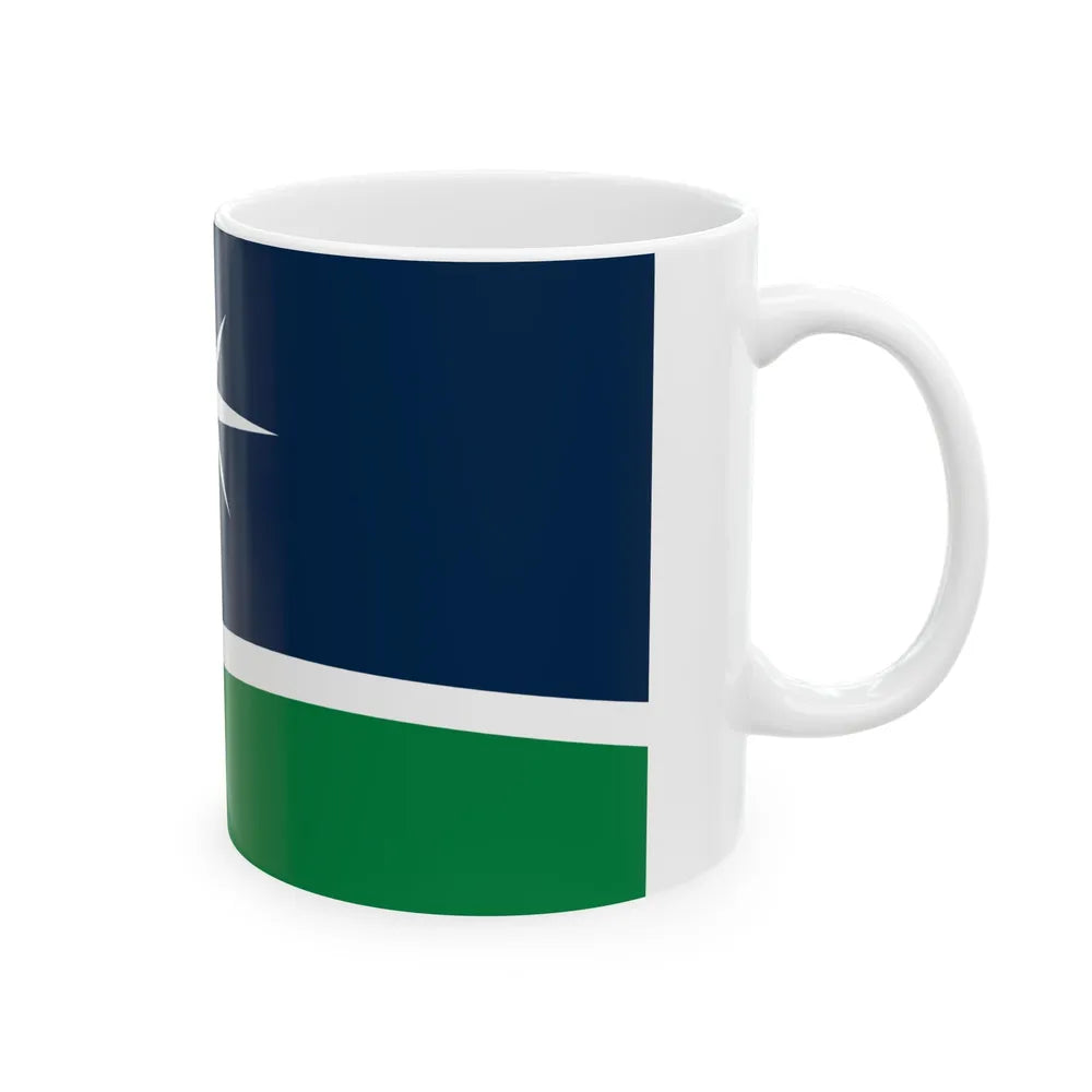 Minnesota flag submission F2100 (United States) White Coffee Mug - Go Mug Yourself