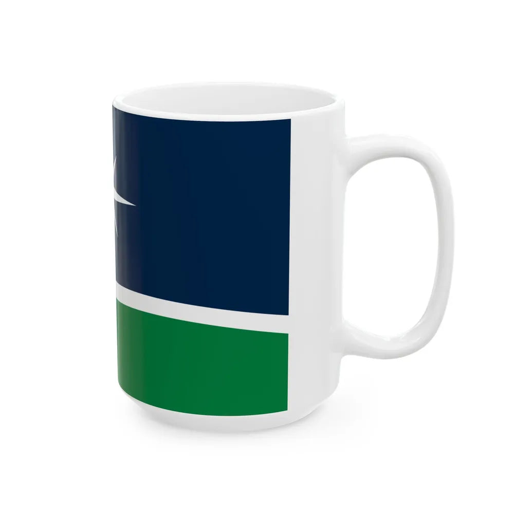 Minnesota flag submission F2100 (United States) White Coffee Mug - Go Mug Yourself