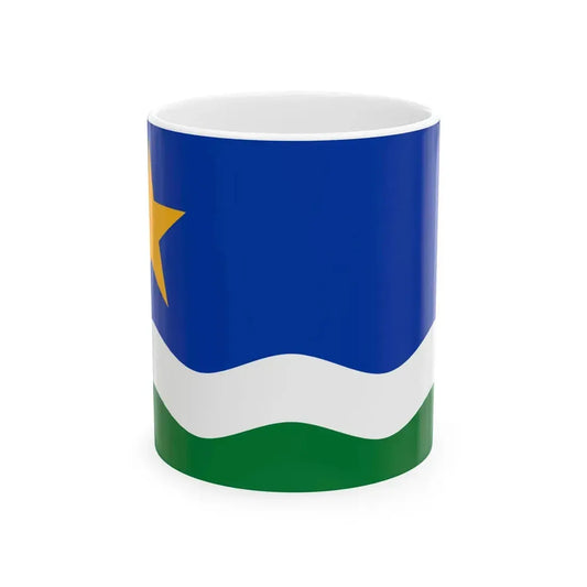 Minnesota North Star Flag (United States) White Coffee Mug 11oz - Go Mug Yourself