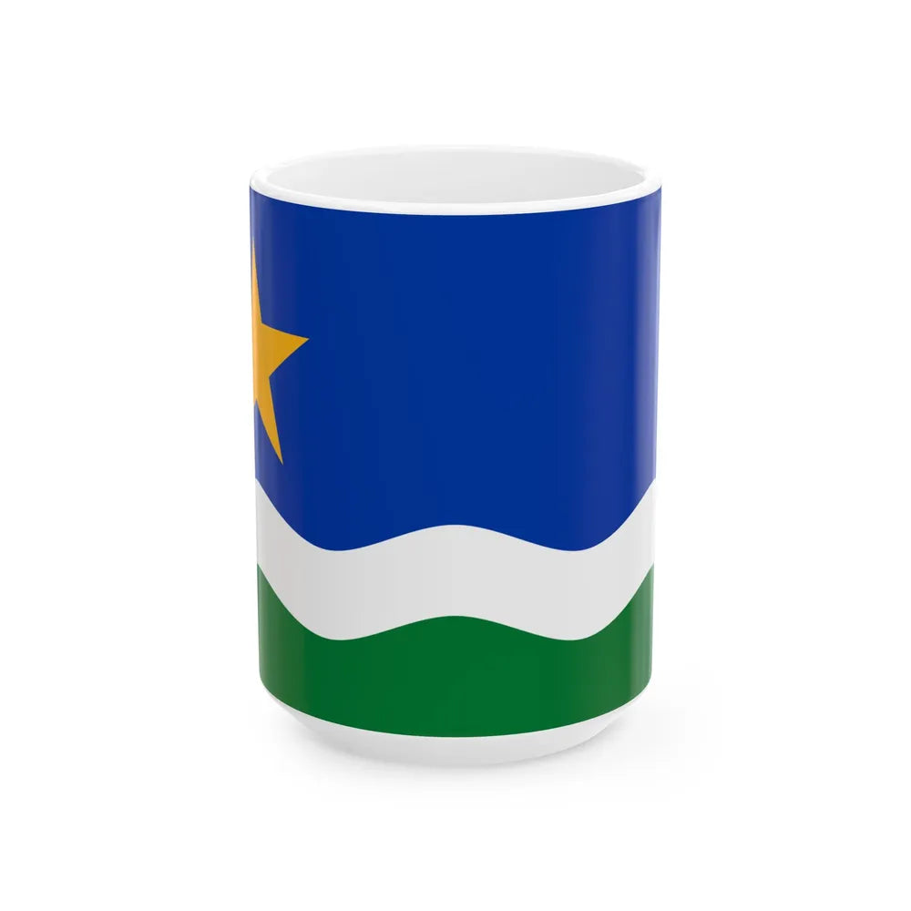 Minnesota North Star Flag (United States) White Coffee Mug 15oz - Go Mug Yourself