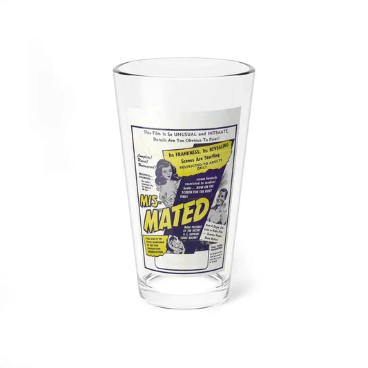 MIS-MATED 1952 Movie Poster - Pint Glass 16oz 16oz - Go Mug Yourself