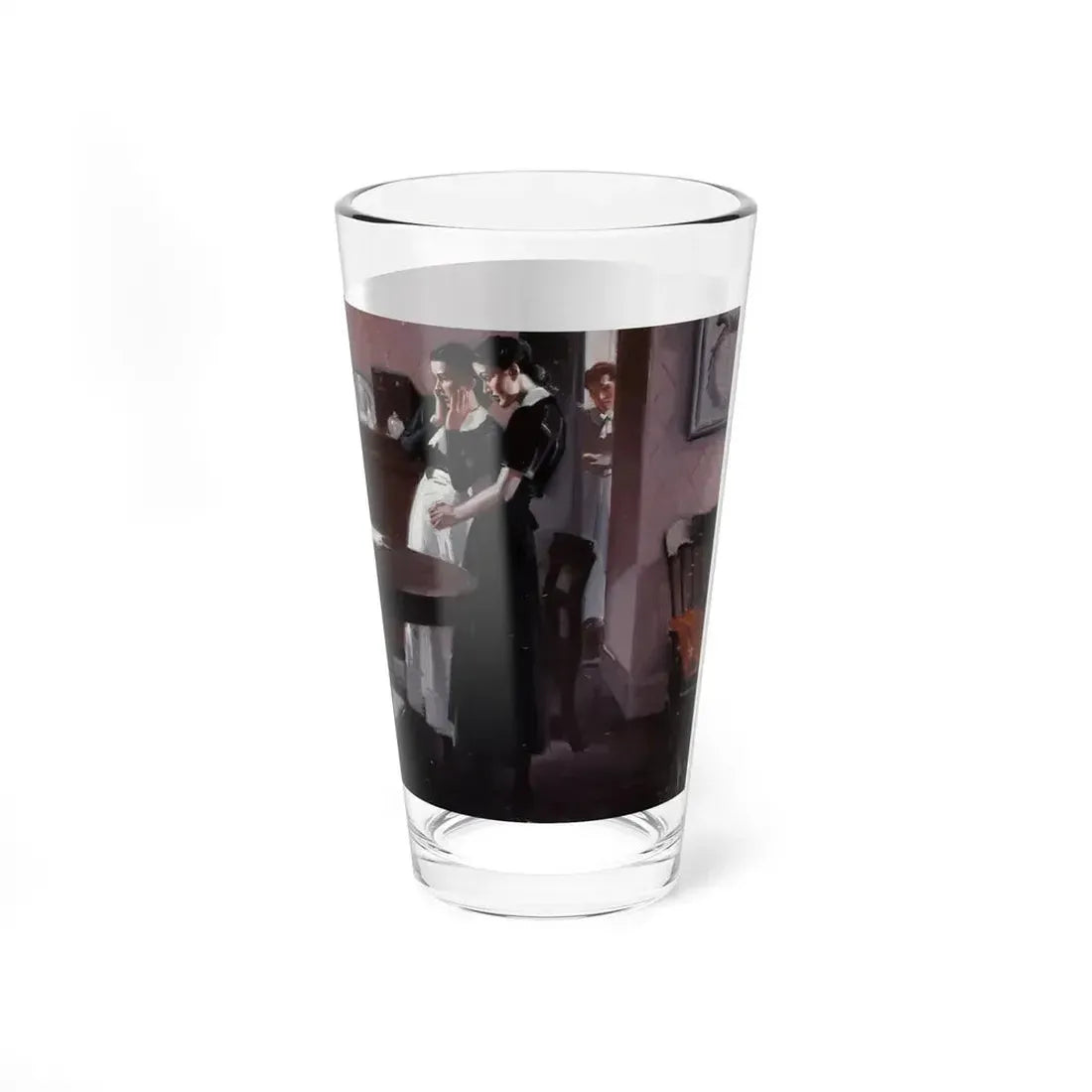 Mishap in the Dining Room (Magazine Illustration) Pint Glass 16oz - Go Mug Yourself