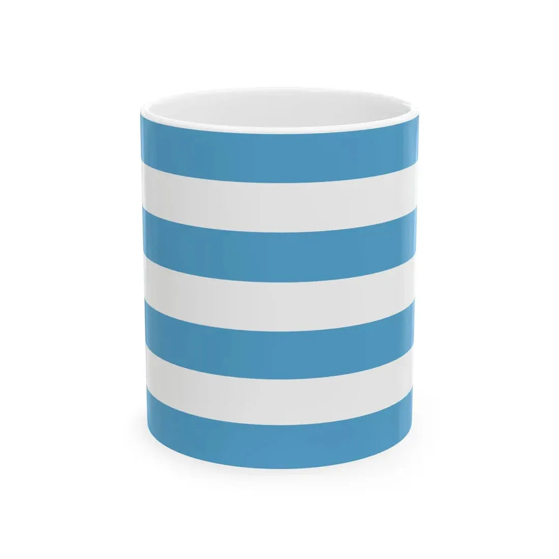 Misreported Merchant Ensign of San Marino modern colours (San Marino) White Coffee Mug 11oz - Go Mug Yourself
