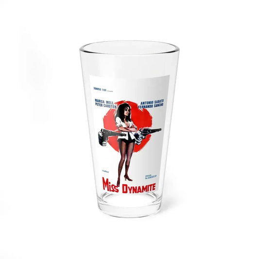 MISS DYNAMITE 1972 Movie Poster - Pint Glass 16oz 16oz - Go Mug Yourself