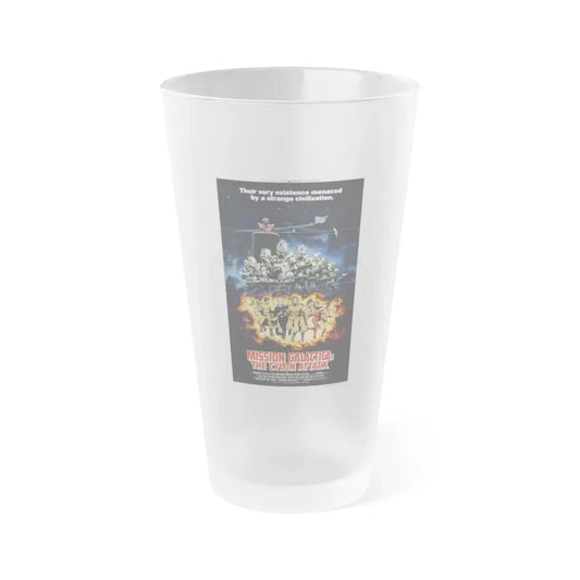 MISSION GALACTICA 1979 Movie Poster - Frosted Pint Glass 16oz 16oz Frosted - Go Mug Yourself