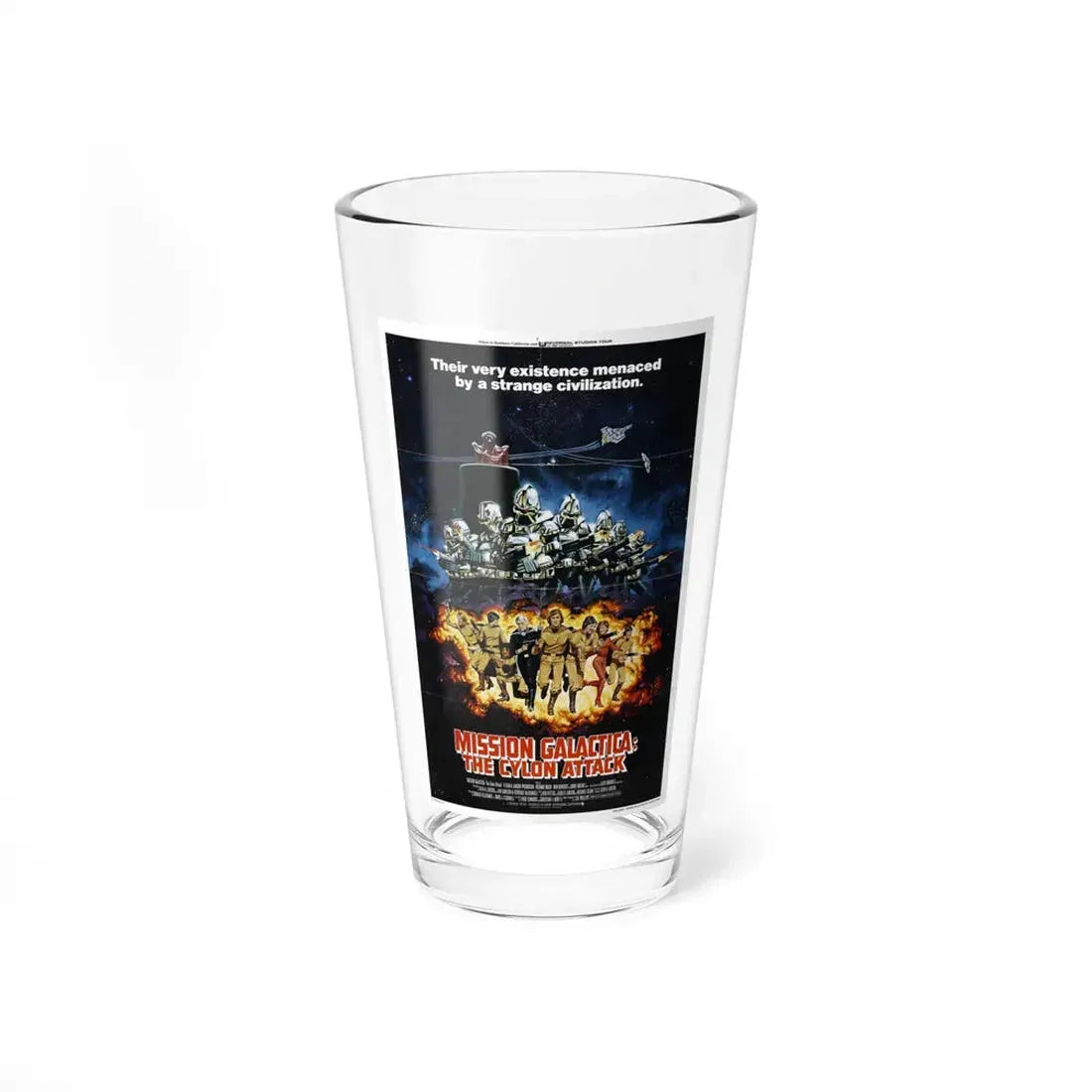 MISSION GALACTICA 1979 Movie Poster - Pint Glass 16oz 16oz - Go Mug Yourself