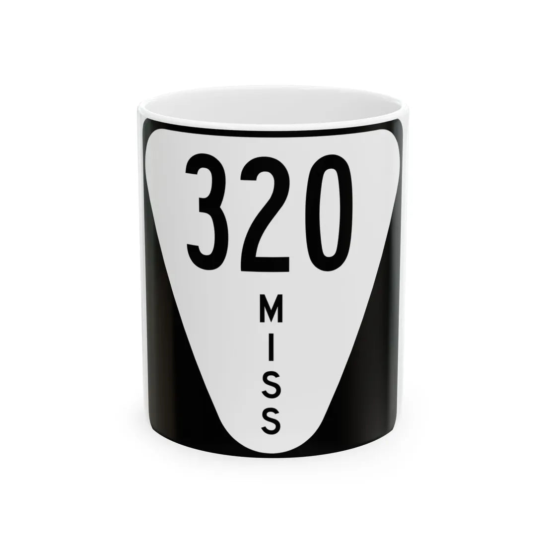 Mississippi 320 (Mississippi) (Road Sign) White Coffee Mug 11oz - Go Mug Yourself