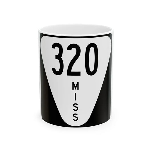 Mississippi 320 (Mississippi) (Road Sign) White Coffee Mug 11oz - Go Mug Yourself