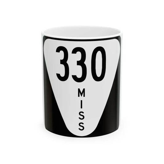 Mississippi 330 (Mississippi) (Road Sign) White Coffee Mug 11oz - Go Mug Yourself