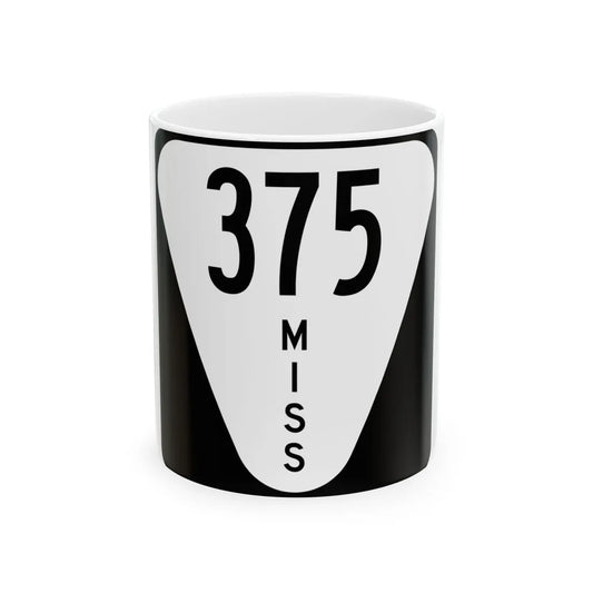 Mississippi 375 (Mississippi) (Road Sign) White Coffee Mug 11oz - Go Mug Yourself