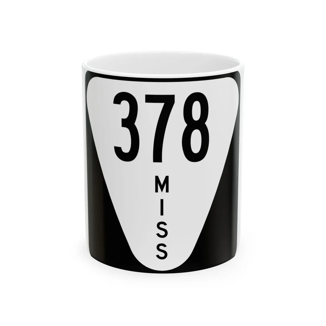Mississippi 378 (Mississippi) (Road Sign) White Coffee Mug 11oz - Go Mug Yourself