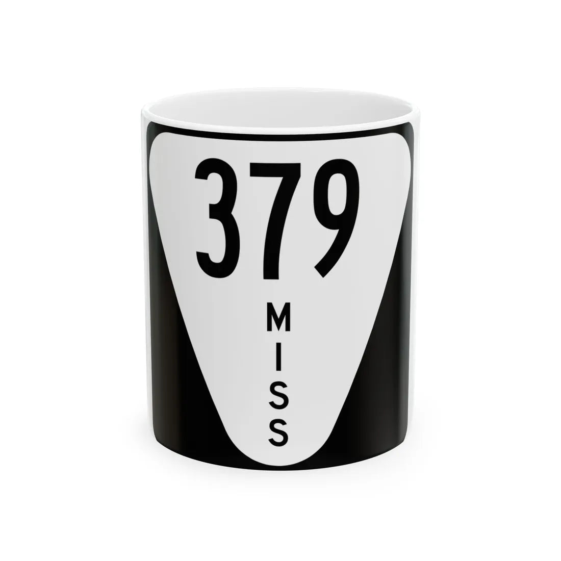 Mississippi 379 (Mississippi) (Road Sign) White Coffee Mug 11oz - Go Mug Yourself