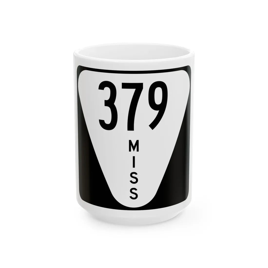 Mississippi 379 (Mississippi) (Road Sign) White Coffee Mug 15oz - Go Mug Yourself