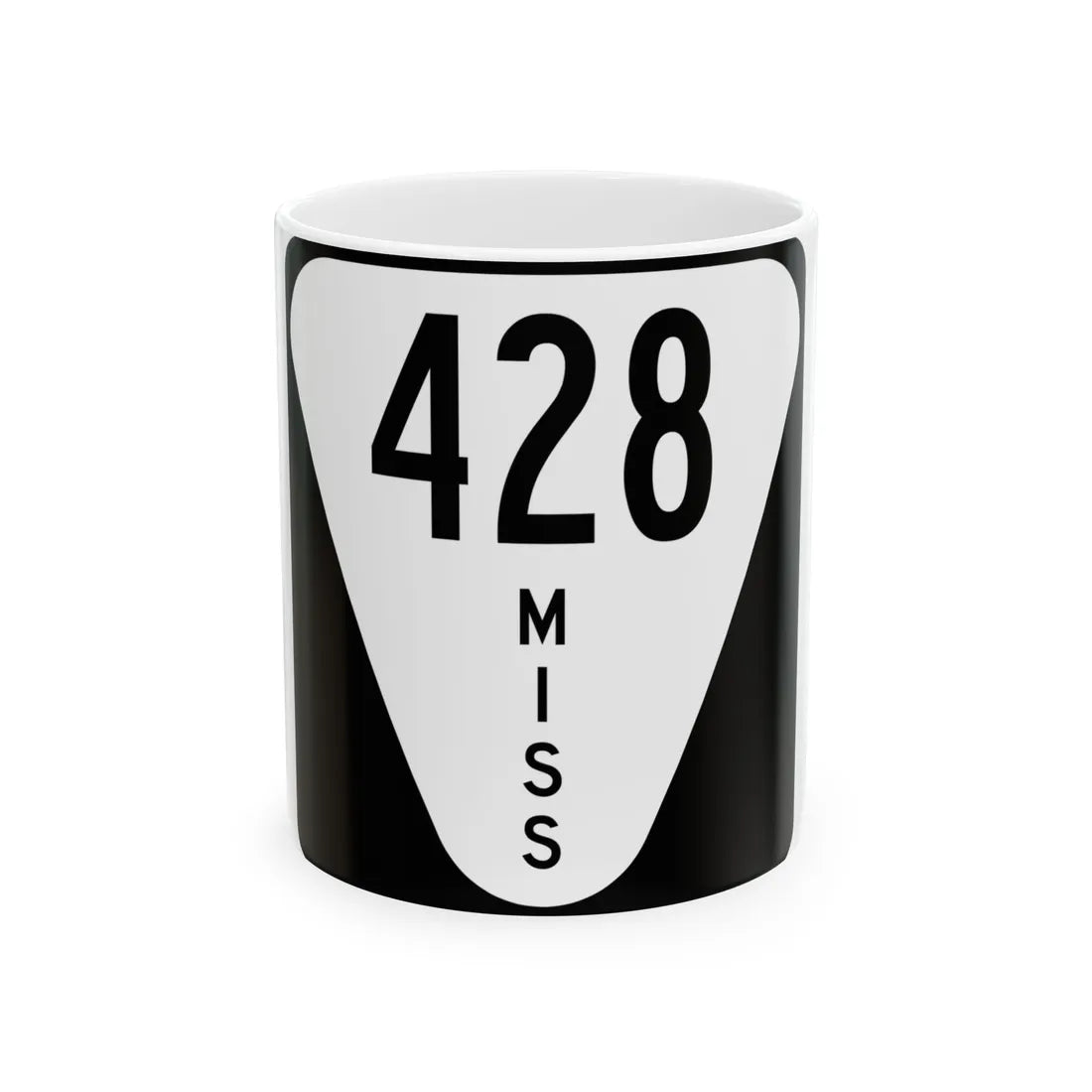 Mississippi 428 (Mississippi) (Road Sign) White Coffee Mug 11oz - Go Mug Yourself