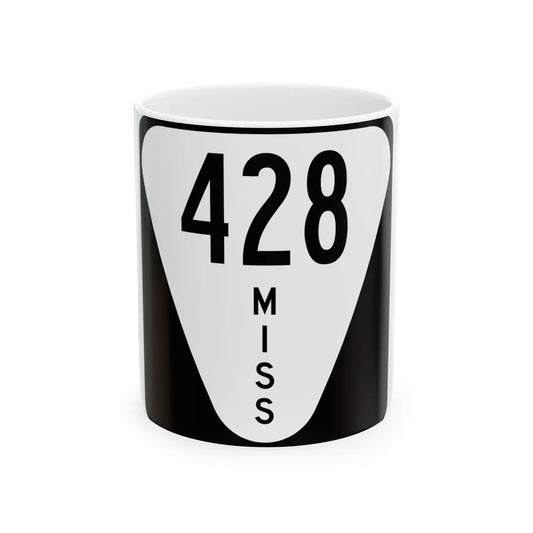 Mississippi 428 (Mississippi) (Road Sign) White Coffee Mug 11oz - Go Mug Yourself