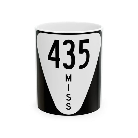 Mississippi 435 (Mississippi) (Road Sign) White Coffee Mug 11oz - Go Mug Yourself
