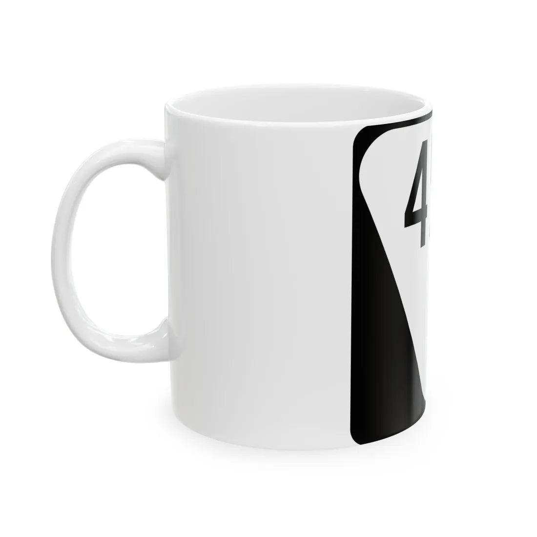 Mississippi 45W (Mississippi) (Road Sign) White Coffee Mug - Go Mug Yourself