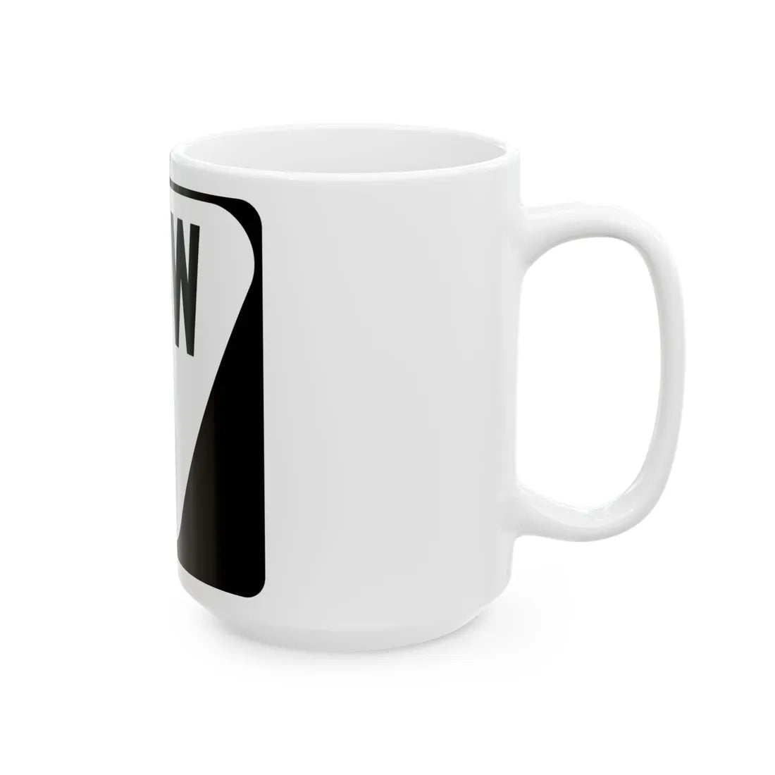 Mississippi 45W (Mississippi) (Road Sign) White Coffee Mug - Go Mug Yourself