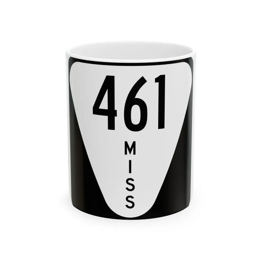 Mississippi 461 (Mississippi) (Road Sign) White Coffee Mug 11oz - Go Mug Yourself