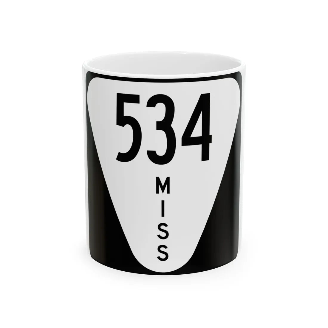 Mississippi 534 (Mississippi) (Road Sign) White Coffee Mug 11oz - Go Mug Yourself