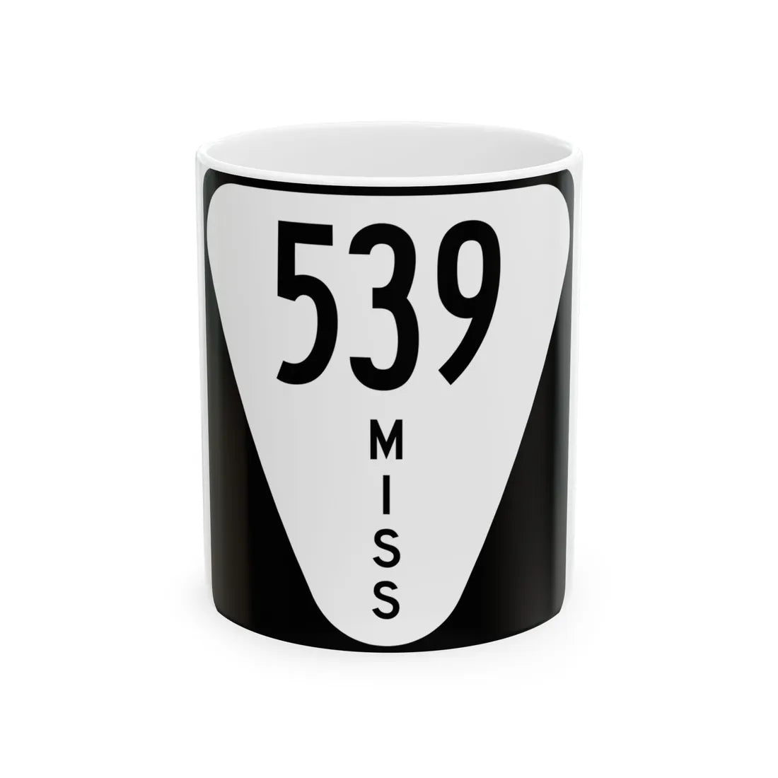 Mississippi 539 (Mississippi) (Road Sign) White Coffee Mug 11oz - Go Mug Yourself